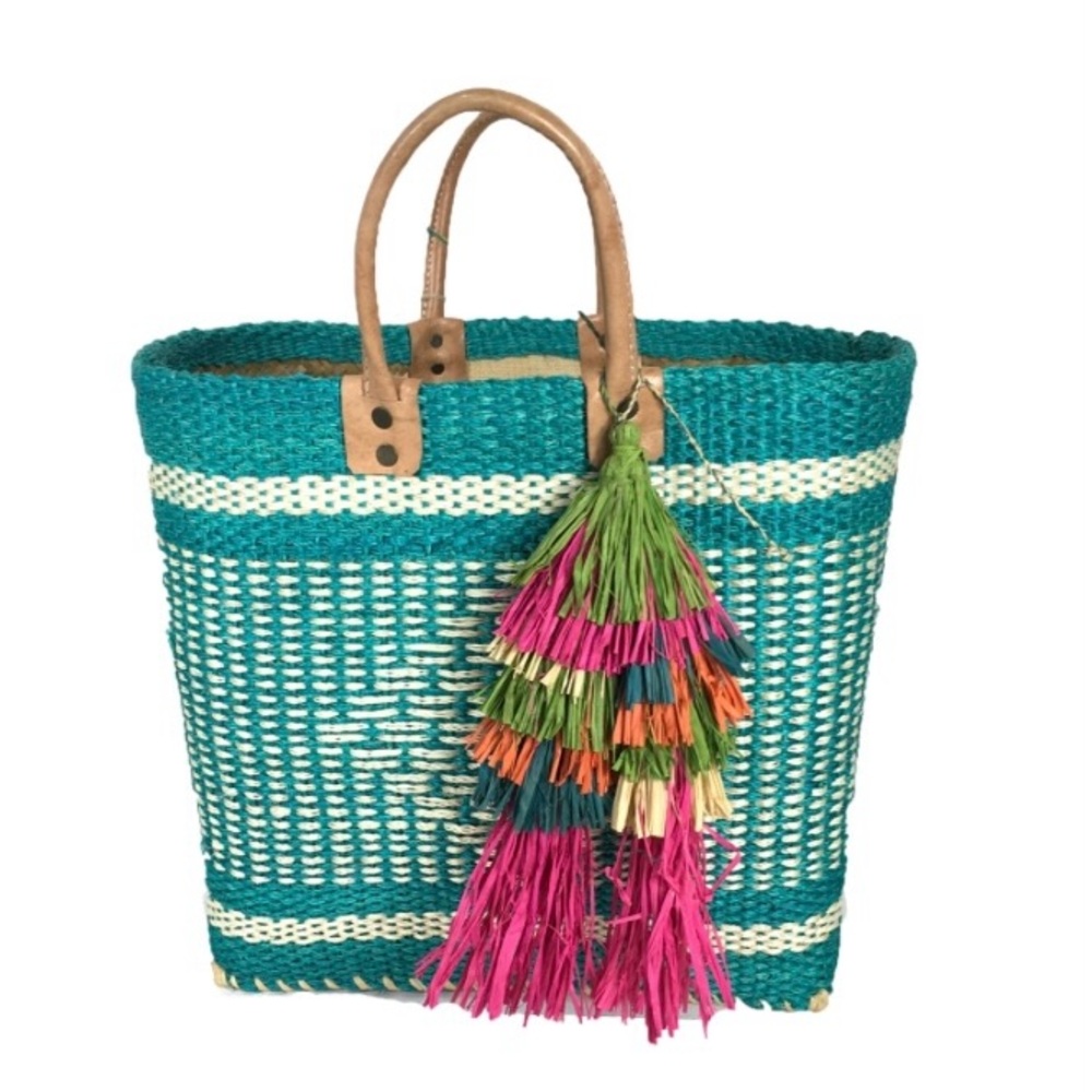 Mar Y Sol Ibiza Tassel Market Tote Beach Bag